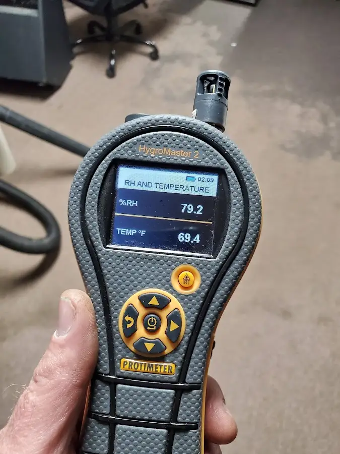 Moisture meter humidity assessment for Mold Remediation & Removal in East Lake-Orient Park